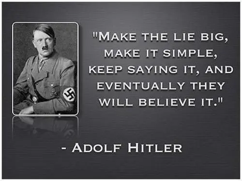 Portrait of Adolf Hitler in his Nazi uniform.