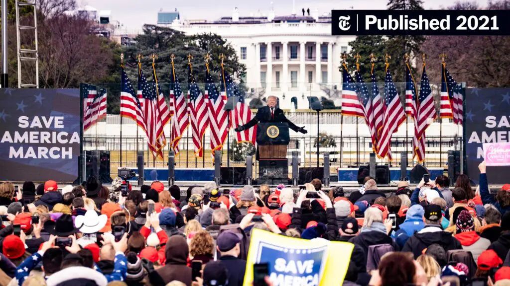 The White House is behind Trump as he tells his angry MAGA supporters that they won't have a country. They believed the 2020 election was stolen and carried Save America and Trump signs as they stormed the Capitol.