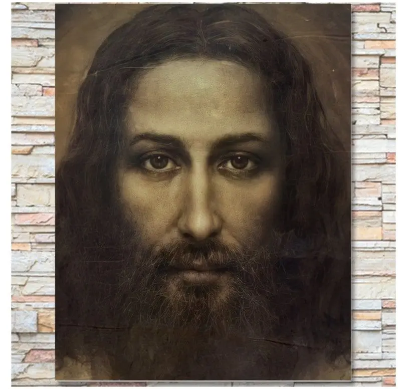Image of the real face of Jesus reconstructed from the Shroud of Turin.