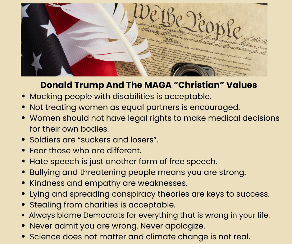 Image of part of the American flag, and part of the United States Constitution.