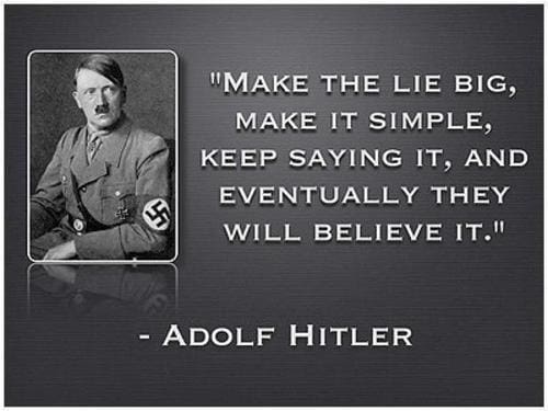 Portrait of Adolf Hitler in his Nazi uniform.
