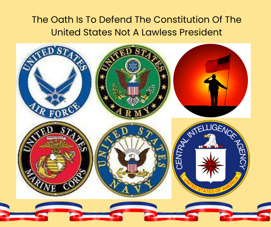 These military logos represent the military forces in which the six Congressional Democrats served.